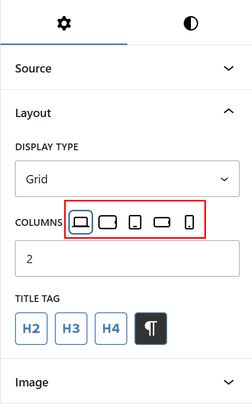 Relationship section layout