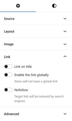 Relationship section link