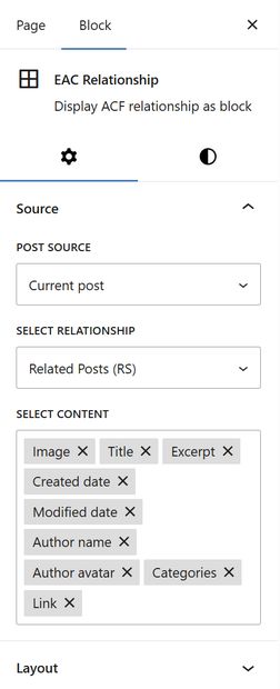 Relationship section source